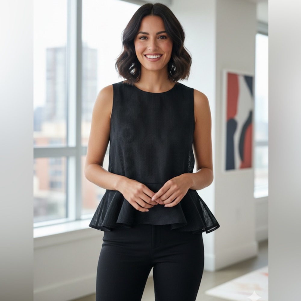 Karl Marc John Black Blouse